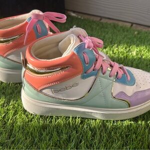 Bebe Kids Multicolor High-Top Sneakers